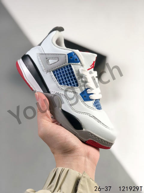 Jordαn 4's mid-top retro basketball shoes kids shoes 23 colors