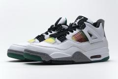 ［plus-size shoes]Air Jordαn 4's Retro Lucid Green Rasta (W) AQ9129-100