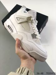 Generation 4 White Basketball Shoes