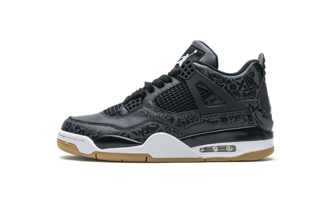 ［plus-size shoes]Air @j4 Retro Laser Black Gum CI1184-001
