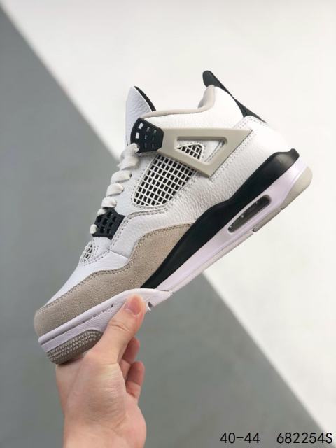 Jordαn 4's Khaki Colorblocking Breathable White Shoes