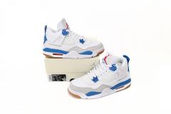 ［plus-size shoes]N SB x Air Jordαn 4's White Blue DR5415-104