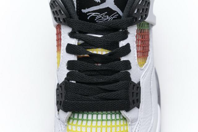 ［plus-size shoes]Air Jordαn 4's Retro Lucid Green Rasta (W) AQ9129-100