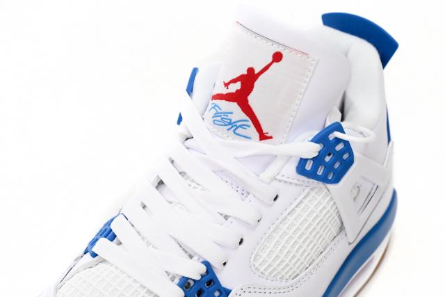 ［plus-size shoes]N SB x Air Jordαn 4's White Blue DR5415-104
