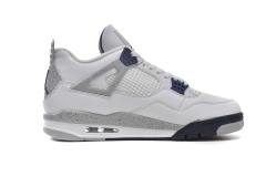 ［plus-size shoes]Jordαn 4's Retro White Midnight Navy DH6927-140