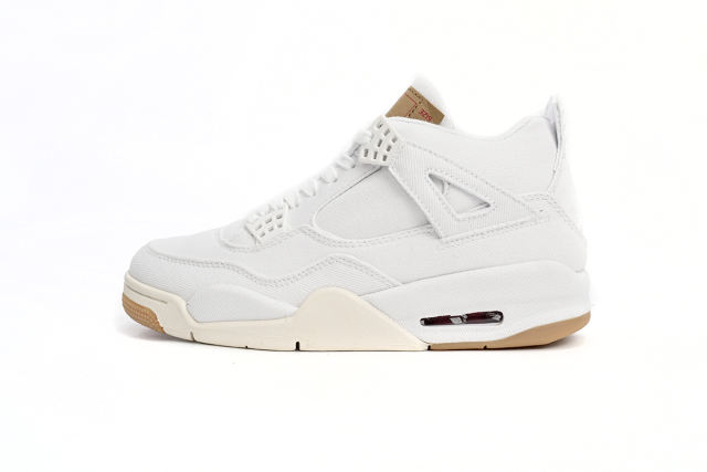 ［plus-size shoes]Levis x Air Jordαn 4's White AO2571-100