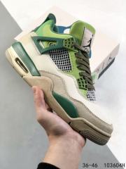 Generation 4 Gradient Green Beige Basketball Shoes