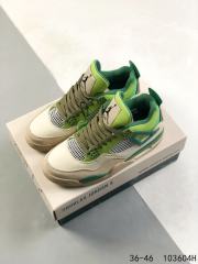 Generation 4 Gradient Green Beige Basketball Shoes