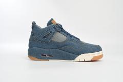 ［plus-size shoes]Jordαn 4's Retro Levi's Denim (Tag with Levi's Logo) AO2571-401