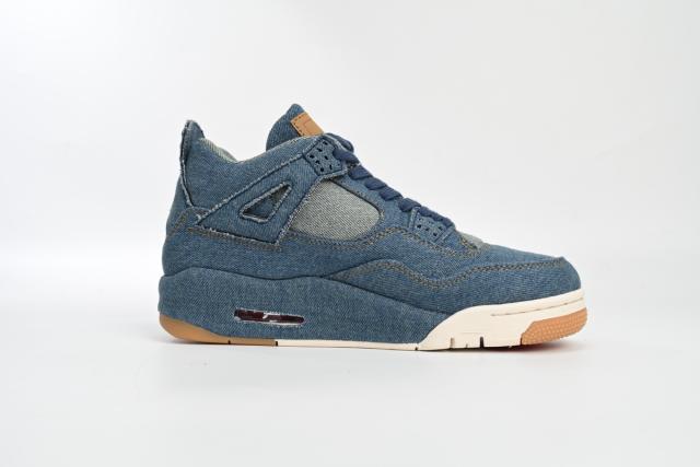 ［plus-size shoes]Jordαn 4's Retro Levi's Denim (Tag with Levi's Logo) AO2571-401