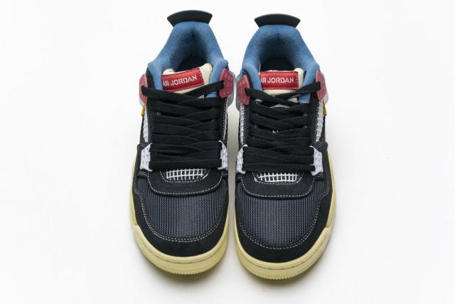 ［plus-size shoes]Air Jordαn 4's Retro Union Off Noir DC9533-001