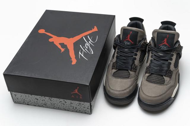 ［plus-size shoes]Air Jordαn 4's Retro Travis Scott x Brown AJ4-882335