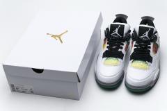 ［plus-size shoes]Air Jordαn 4's Retro Lucid Green Rasta (W) AQ9129-100
