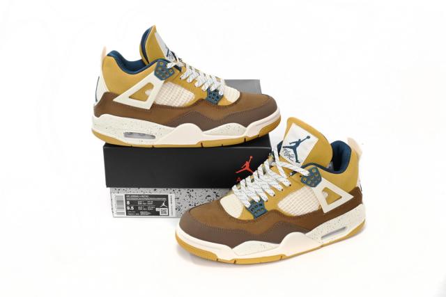 ［plus-size shoes]［plus-size shoes]Air Jordαn 4's  Cacao Wow  Brown White FB2214-200