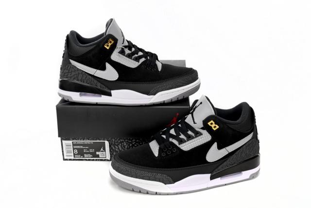 Jordαn 3's Retro Tinker Black Cement Gold CK4348-007
