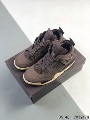 Generation 4 Chocolate Color Air Cushioned Basketball Shoes