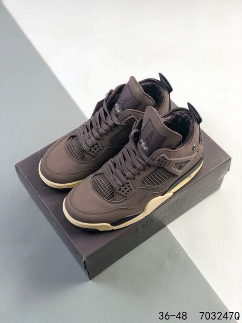 Generation 4 Chocolate Color Air Cushioned Basketball Shoes
