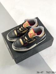 Jordαn 3's Yellow Gray Black Crackle Basketball Shoes