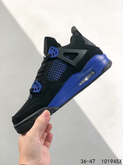 Jordαn 4's Midnight Blue Colorblock Basketball Shoes 2 colors