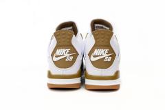 ［plus-size shoes]N SB x Air Jordαn 4's White Brown DR5415-120