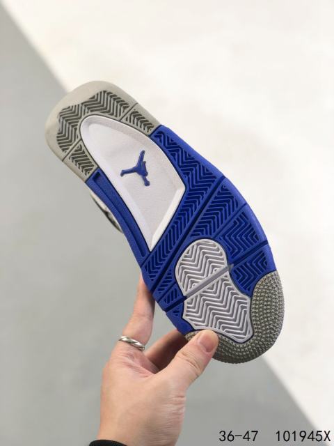 Jordαn 4's Midnight Blue Colorblock Basketball Shoes 2 colors