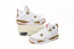 ［plus-size shoes]N SB x Air Jordαn 4's White Brown DR5415-120