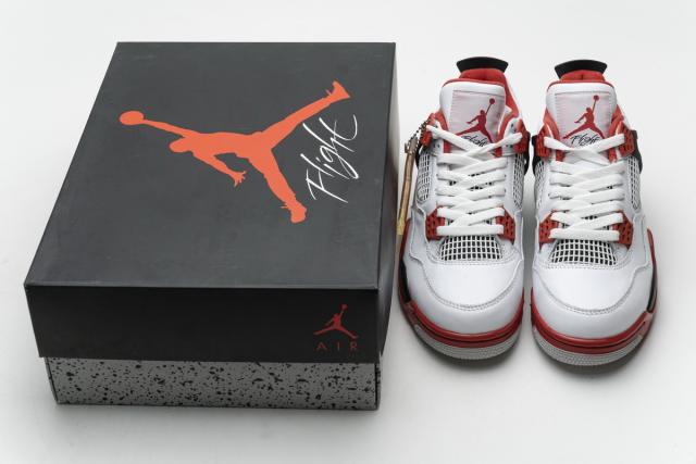 ［plus-size shoes]Air Jordαn 4's Retro Fire Red (2012) 308497-110
