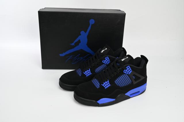 ［plus-size shoes]Air Jordαn 4's Retro Black Game Royal CT8527-018