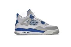 ［plus-size shoes]Air Jordαn 4's Retro Military Blue 308497-105