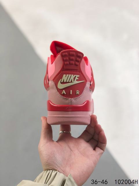 Jordαn 4's Gradient Pink Basketball Shoes