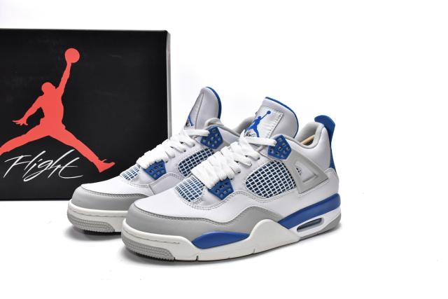 ［plus-size shoes]Air Jordαn 4's Retro Military Blue 308497-105