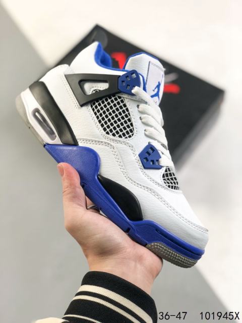Jordαn 4's Midnight Blue Colorblock Basketball Shoes 2 colors