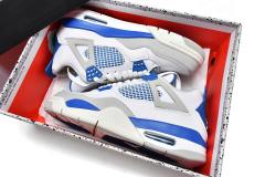 ［plus-size shoes]Air Jordαn 4's Retro Military Blue 308497-105