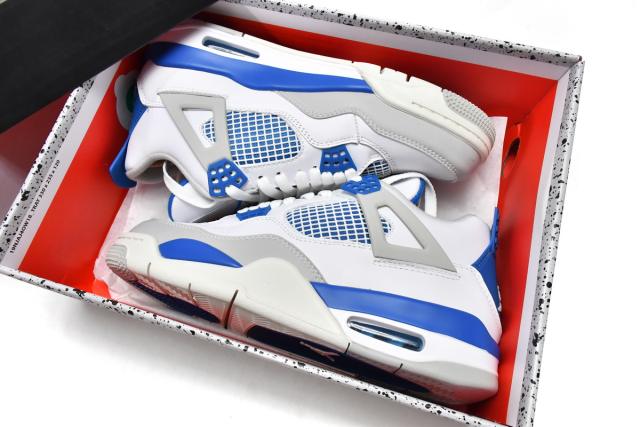 ［plus-size shoes]Air Jordαn 4's Retro Military Blue 308497-105