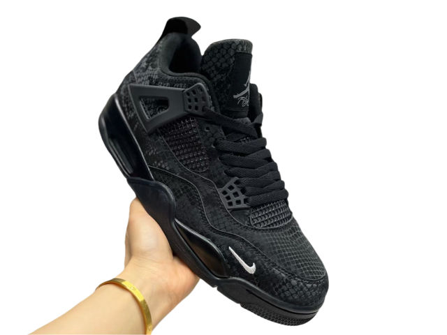[plus-size shoes]1:1 quality version 28020267 Nigel Sylvester x Jordαn 4's OG  Black Mamba BIKE