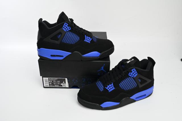 ［plus-size shoes]Air Jordαn 4's Retro Black Game Royal CT8527-018