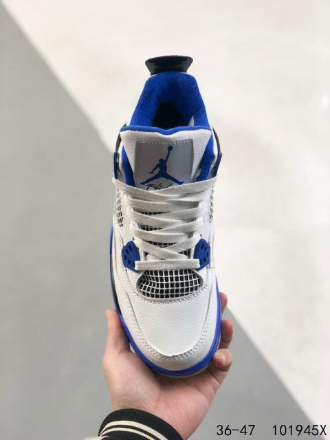 Jordαn 4's Midnight Blue Colorblock Basketball Shoes 2 colors