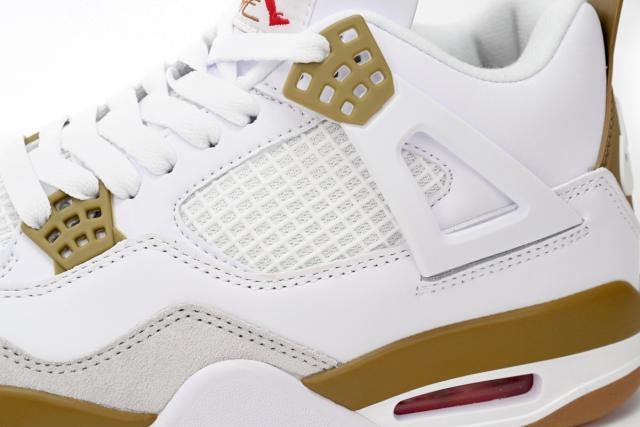 ［plus-size shoes]N SB x Air Jordαn 4's White Brown DR5415-120