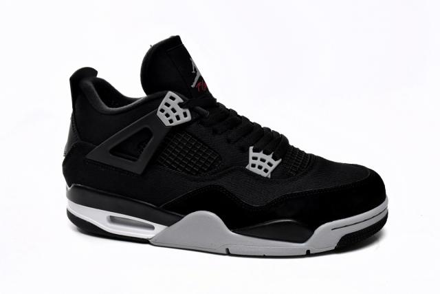 ［plus-size shoes]Jordαn 4's Retro SE Black Canvas DH7138-006