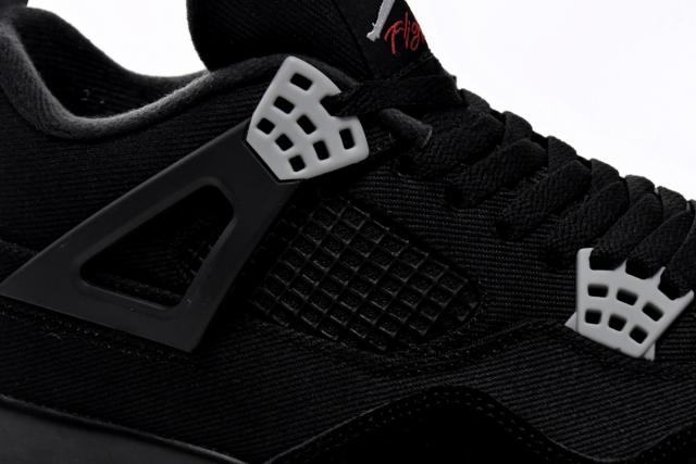 ［plus-size shoes]Jordαn 4's Retro SE Black Canvas DH7138-006