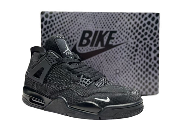[plus-size shoes]1:1 quality version 28020267 Nigel Sylvester x Jordαn 4's OG  Black Mamba BIKE
