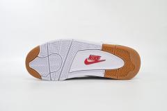 ［plus-size shoes]N SB x Air Jordαn 4's Retro White Black DR5415-100