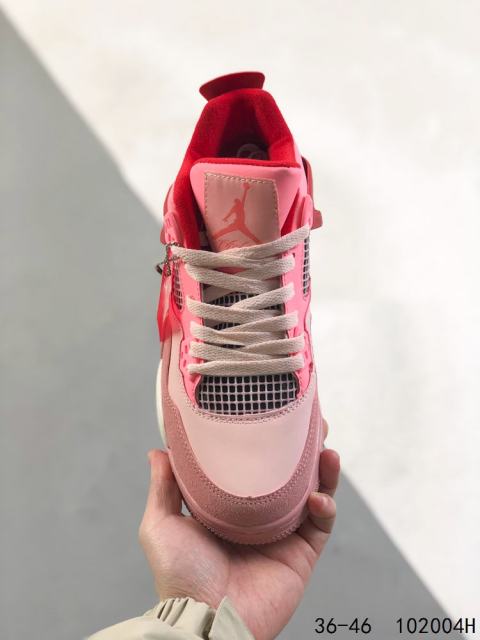 Jordαn 4's Gradient Pink Basketball Shoes