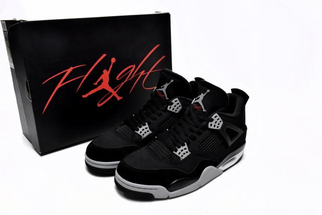 ［plus-size shoes]Jordαn 4's Retro SE Black Canvas DH7138-006