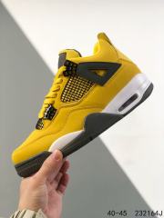 Jordαn 4's Retro Yellow Air Cushioned Basketball Shoes