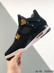 Jordαn 4's Black and Yellow Basketball Shoes