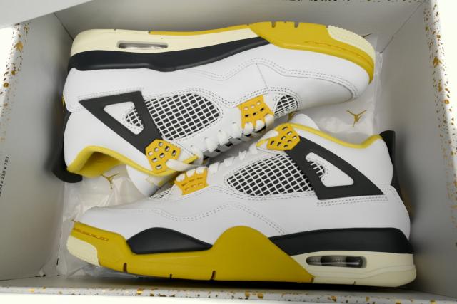 ［plus-size shoes]Air Jordαn 4's Retro Vivid Sulfur AQ9129-101