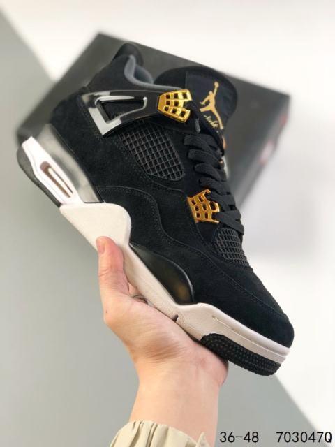 Jordαn 4's Black and Yellow Basketball Shoes