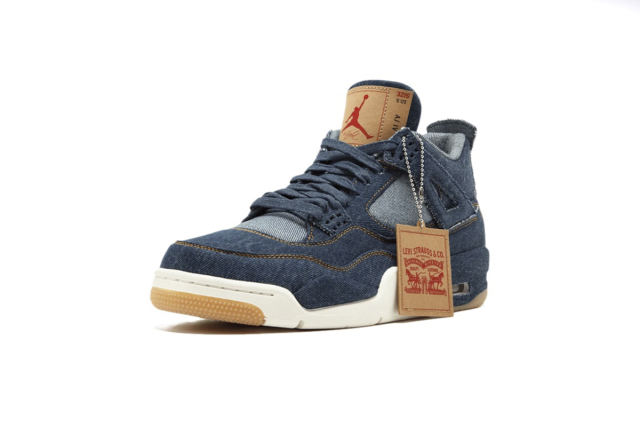 ［plus-size shoes]Jordαn 4's Retro Levi's Denim AO2571-401