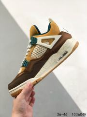 Jordαn 4's Light Brown White Retro Basketball Shoes
